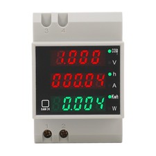 ༝AC80‑300V 100A DIN Rail Power Meter Digital Display Voltage Current Time Power