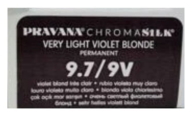 Pravana Chroma Silk Permanent Hair Color 9.7/9V - Very Light Violet Blonde, 3 oz