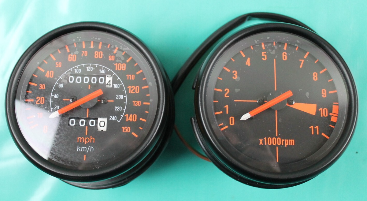 Honda CBX1000 Speedometer and Tachometer Gauge Assembly MPH 11000