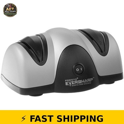 Presto EverSharp Electric Knife Sharpener 2-Stage Silver/Black