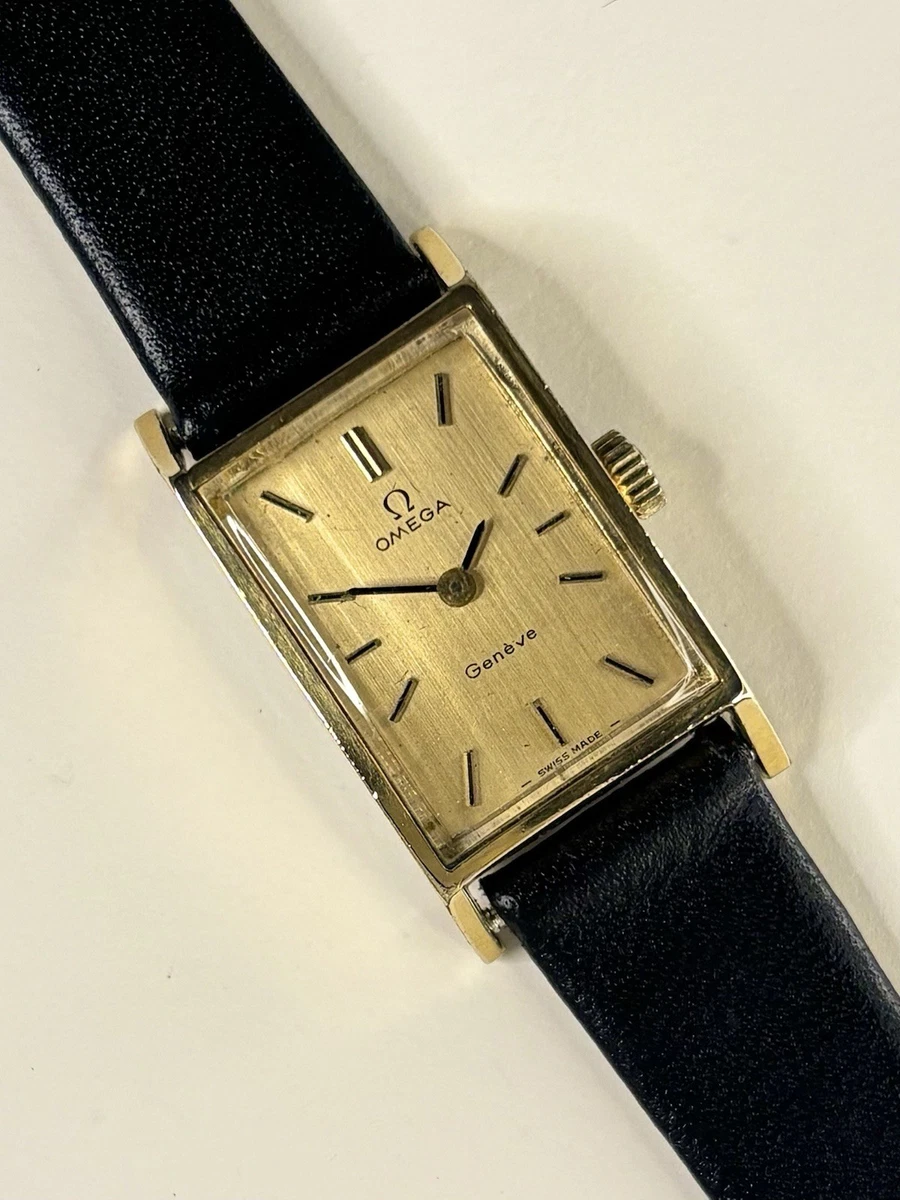 OMEGA Geneve Gold Plated Case Wristwatches without Water Resistant