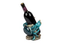 "Formano Flaschenhalter \"Krabbe \" Blau 19 Cm Maritim Wein Geschenk Dekorativ Meer"