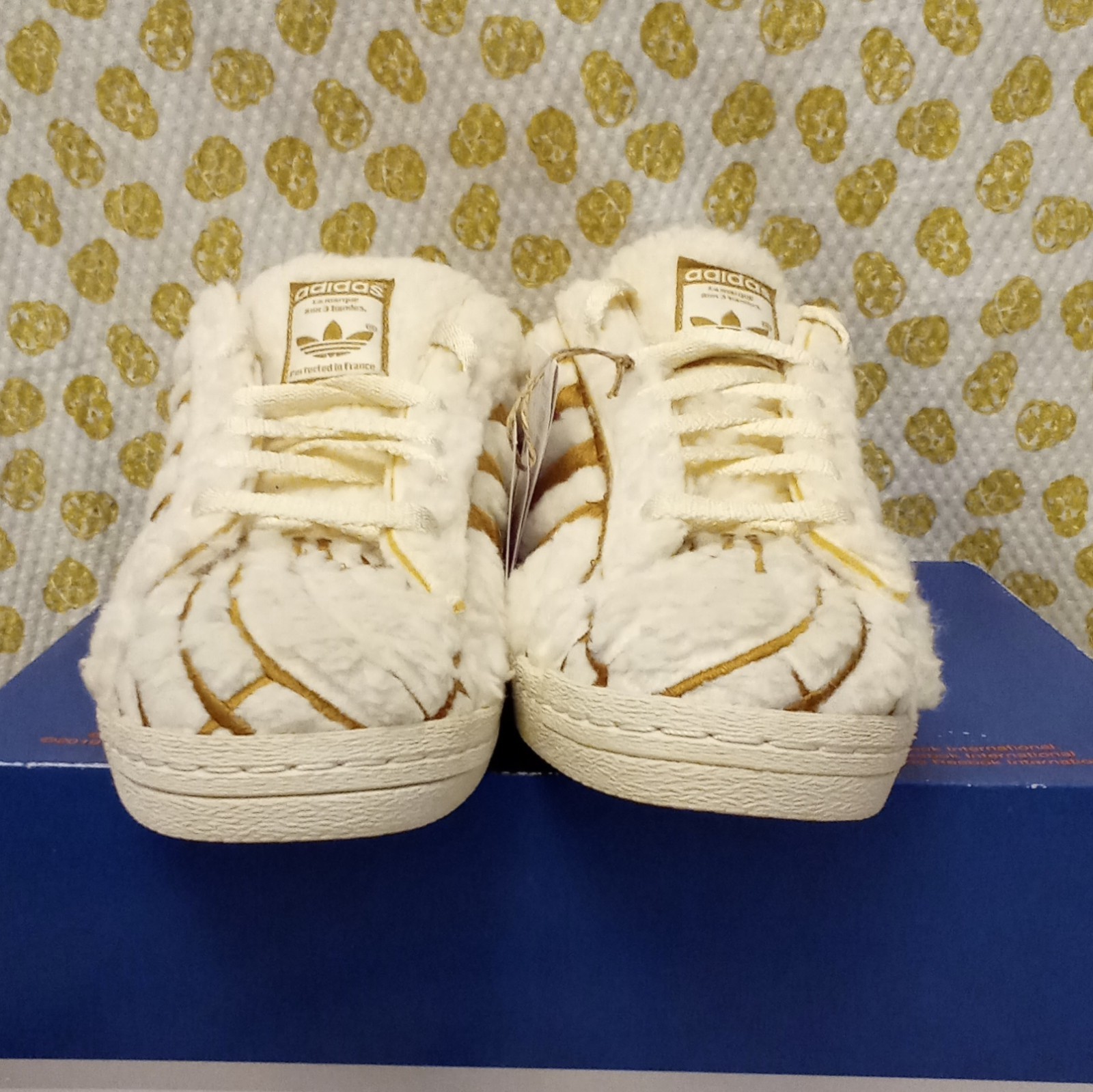 Adidas Superstar Conchas Vanilla Sherpa Trainers Men's Size 9.5uk ID1638 Rare image 6