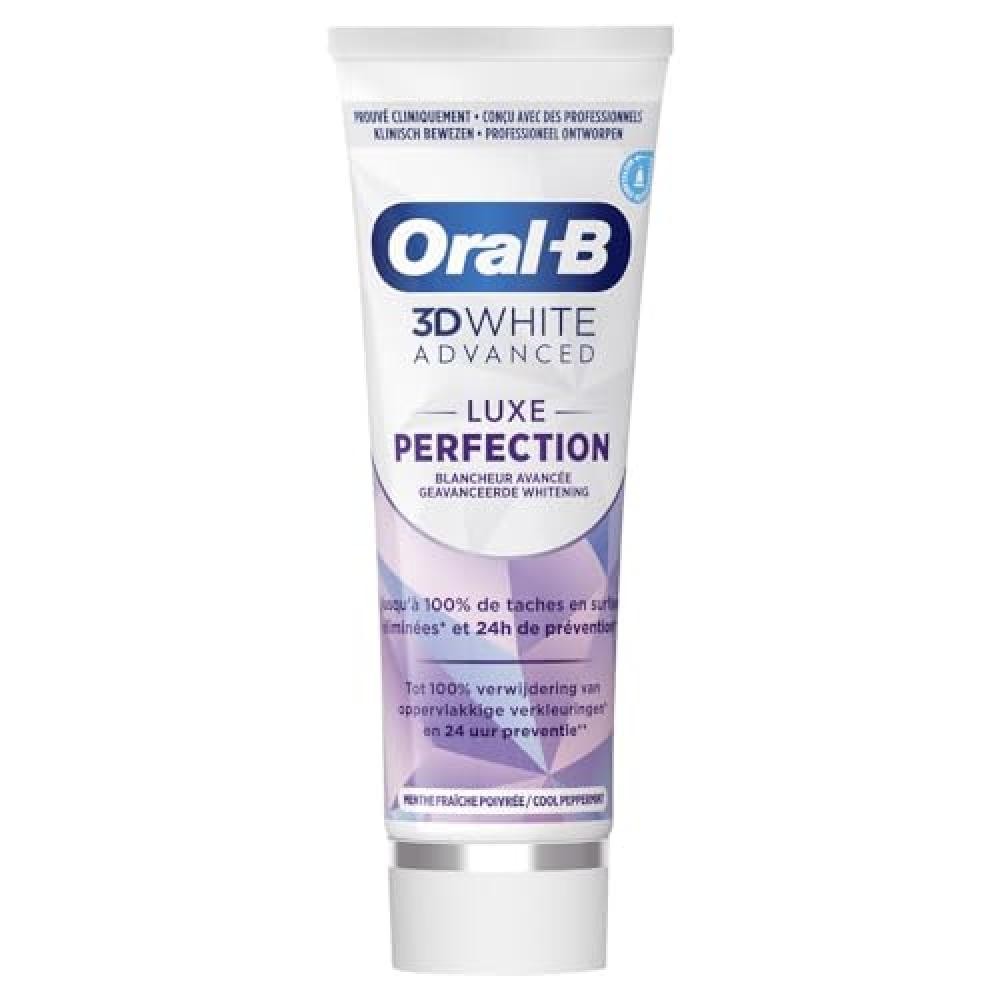 (TG. 75 ml (Confezione da 1)) Oral B Dentifricio 3D White Advanced Luxe Perfecti