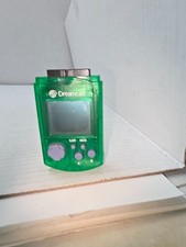 WORKING CANNOT REMOVE SCREW Sega Dreamcast Clear Green VMU OEM Visual Memory A8