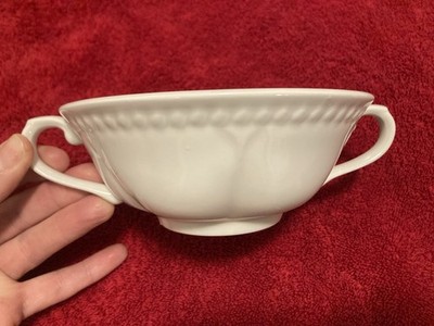 Churchill  Buckingham  White Elegant Consomme Bowl With Handles - Set Of 6