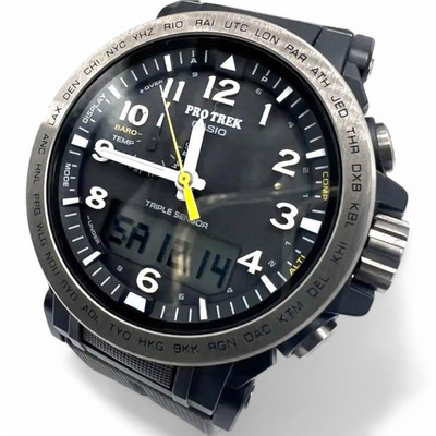 Used Casio Pro Trek PRW-51Y-1JF Men's Watch Radio Solar Analo-Digital 2.0''