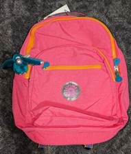 Kipling SHELDON 15" Mochila Funda para Laptop Flash Rosa Cadena Colección NUEVA