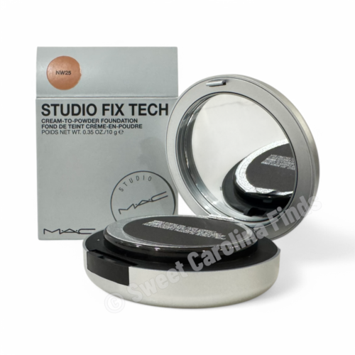 MAC NW25 Studio Fix Tech Cream-To-Powder Foundation 0.35oz / 10g Full Size NEW
