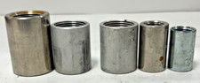 THREADED PIPE COUPLINGS LOT OF 5 FEMALE TYPE B16 EC 3M SA182 F304L STAINLESS
