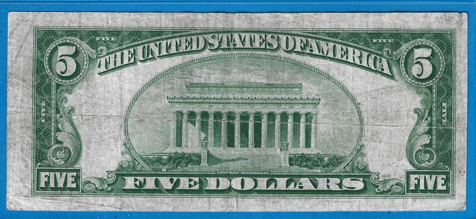 1928 C $5 USN-Legal Tender Note,Red Seal,Circ Fine,Nice! | eBay