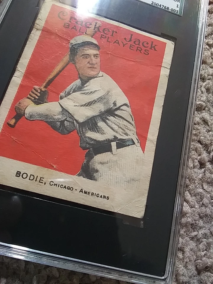 1915 Cracker Jack Ping Bodie SGC 1 Chicago  - Image 4 of 4