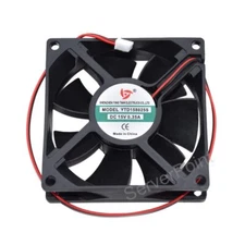 New YTD158025S DC 15V 0.35A 2-Pin 80x80x25mm Server Cooling Fan