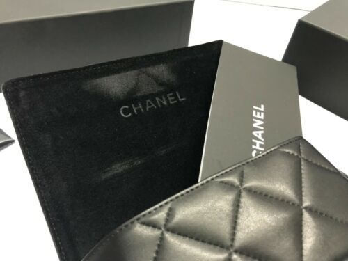 Authentic Chanel Gray Suede Eyewear Case Set - Box, Cloth & Booklet Chanel Sunglasses Eyeglasses Large Set Gray Suede Case Cloth  main image 3