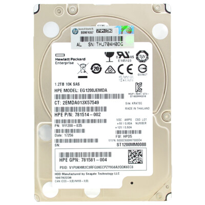 HP EG1200JEMDA 1.2Tb 128Mb Cache 10000Rpm Sas III 2.5'' Zoll 781514-002