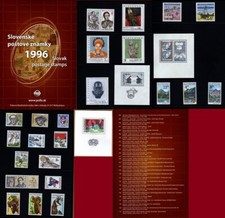 SLOVAQUIE MNH 1996 Année complète Nuef 24 timbres+3 Block Dossier Original Poste