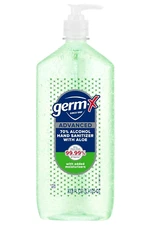 Germ-X Advanced Hand Sanitizer with Aloe and Vitamin E, Non-Drying Moisturizing