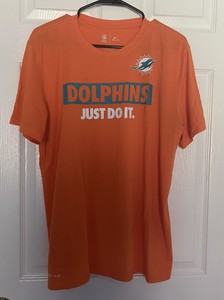 dri dolphins tshirt nike miami tee orange football