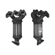Catalytic Converter Type Approved + Fitting Kit For Opel Corsa C 1.0 Front