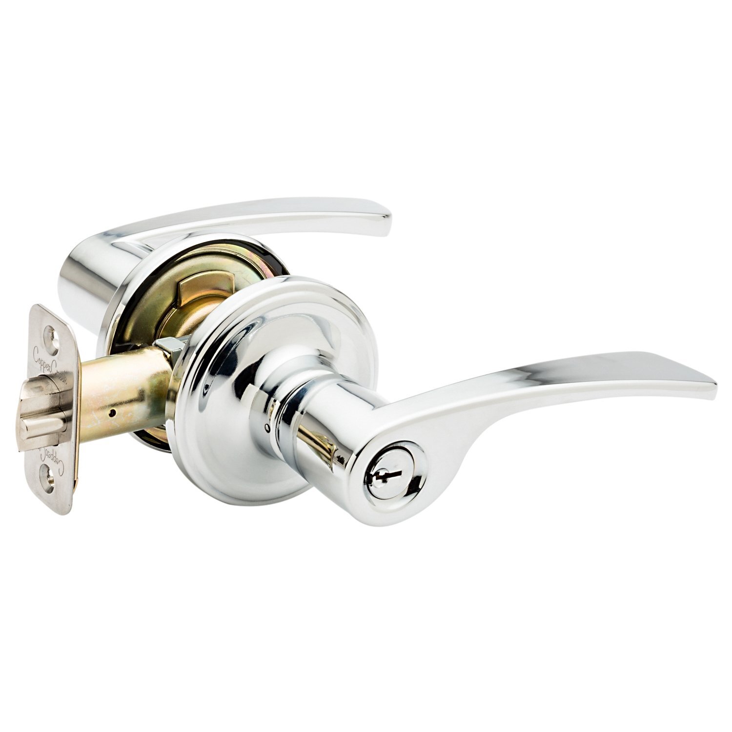 Copper Creek KL2240P candinavian Keyed Entry Kash Non-Handed Lever, Polished