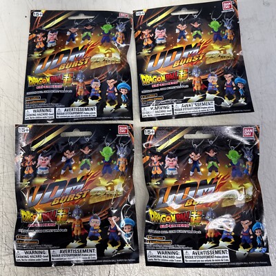 Lot of 4 - Dragon Ball Super Hero UDM Burst 2 in 1 Mystery Pack