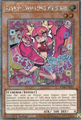 yugioh Live Twin Ki-sikil RA04-EN035 Platinum Secret Rare GERMAN