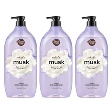 Shower Mate Natural Body Wash White Musk 1.2L(40.57oz) x 3pcs  K Beauty