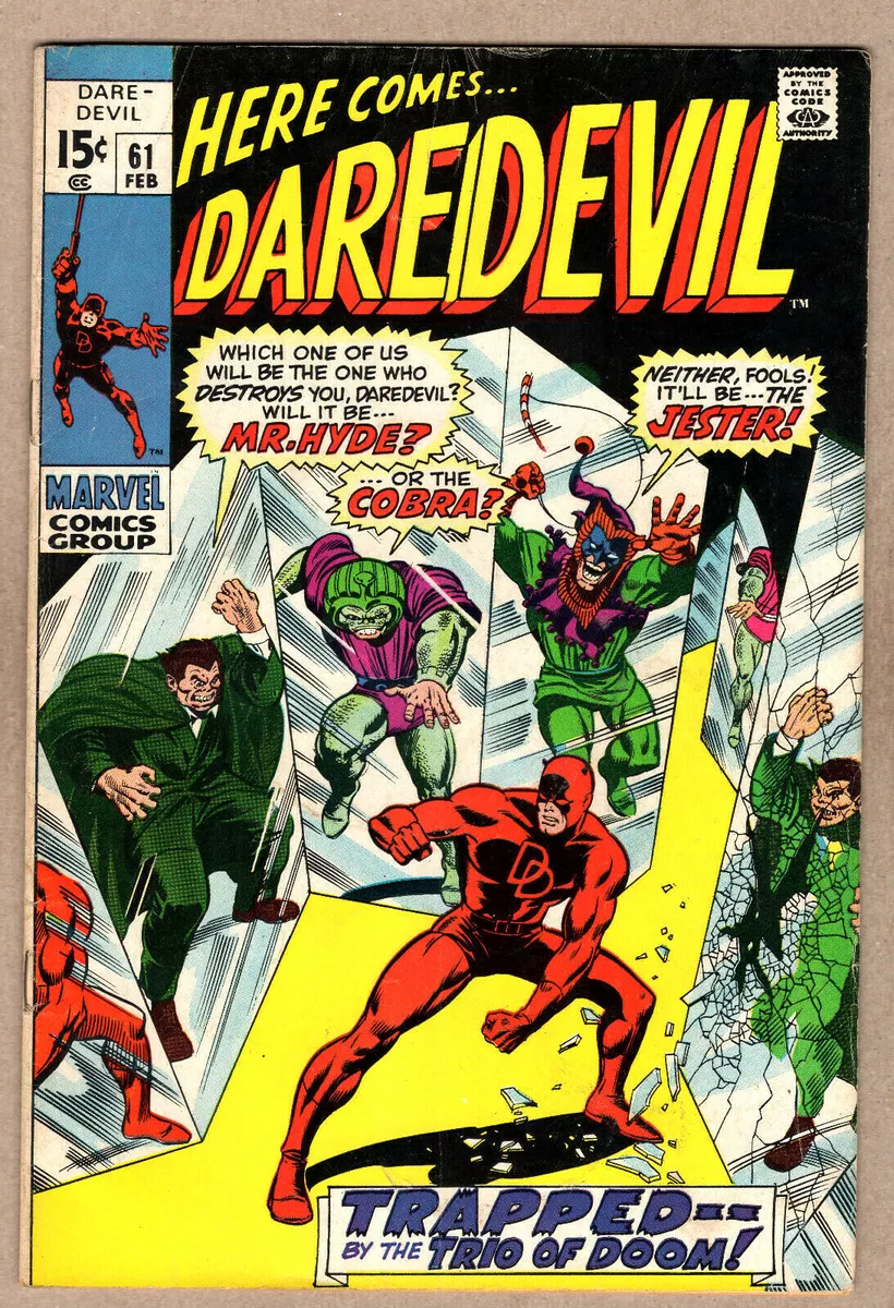 DAREDEVIL # 62 ( 1970 ) NIGHTHAWK! MARVEL COMICS SHARP COPY!