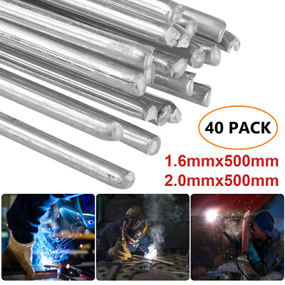20/40pcs 1.6*500mm Easy Melt Welding Rods Low Temperature Aluminum Wire Brazing