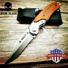 Spring Assisted Knives Folding Knife Survival Tactical Combat Camping with Led