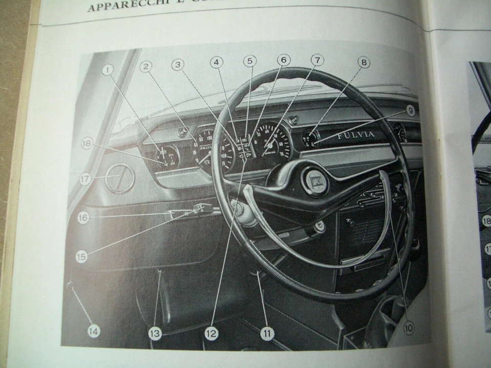 LANCIA FULVIA BERLINA 1.3 - LIBRETTO USO E MANUTENZIONE ED. OTTOBRE 1969  Foto 3 de 4