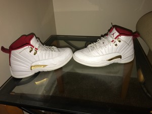 white red gold retro 12