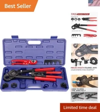 iCrimp Angle Head PEX Crimping Tool Kit - 3/8 to 1-Inch Ready for Tight Spaces
