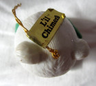 Bisque Porcelain Vintage Jasco Lil Chimers POLAR BEAR w/ CANDY CANE Christmas — photo 10