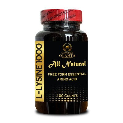 L-LYSINE 1000 mg FREE FORM AMINO ACID ESSENTIAL - Lysine Supplement Supports