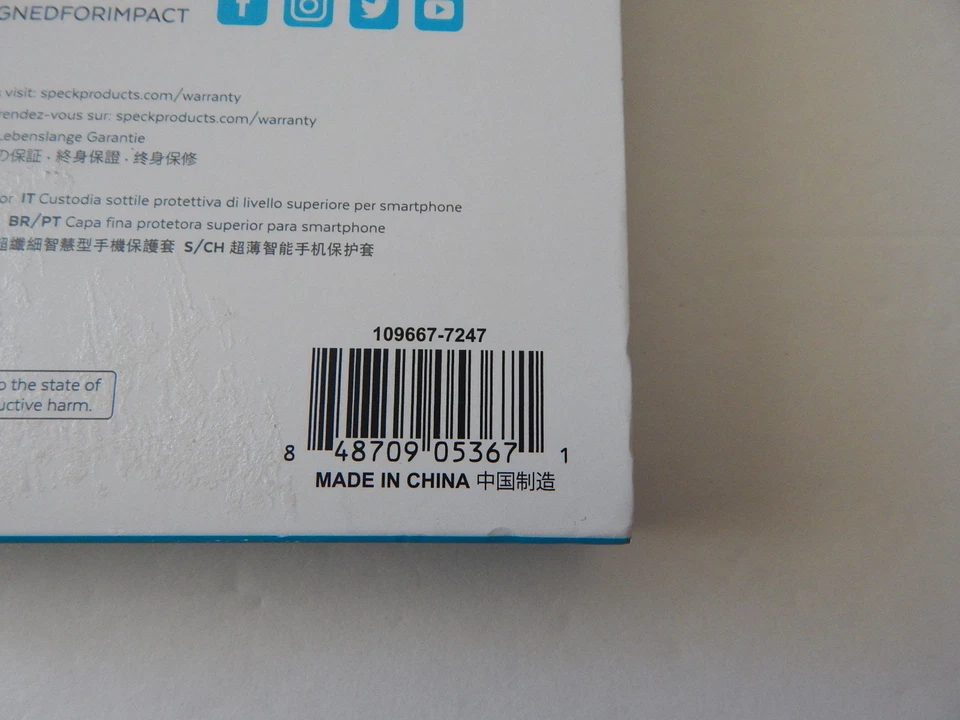 Funda Speck Presidio Grip iPhone 8/7/6S/6 Plus 5.5" Blanca/Heliotropo Púrpura Nueva Foto 3 de 4