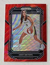 ABBEY MEYERS RC 2023 PANINI PRIZM WNBA #143 RUBY RED WAVE SP ROOKIE MYSTICS 🔥🔥
