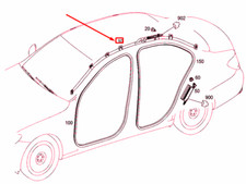 MERCEDES-BENZ E W213 Rechtes Fenster protection bag A2138601002 NEUES ECHTES