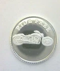 RIDE FREE ROUND COIN 1 GRAM .999 SILVER MOTORCYCLE HARLEY STURGIS GOLD WING BIKE
