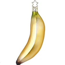 Inge Glas Banana German Glass Christmas Tree Ornament FREE BOX