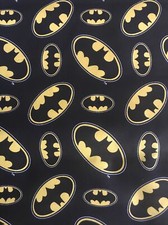 Batman Logos Cotton Fabric 3 And 3/4 Yards app