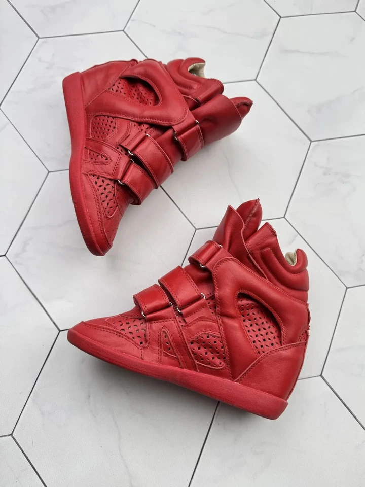 Isabel Marant Vintage Leather Hi-Top Sneakers Women’s Size US 5 - image 4 of 4