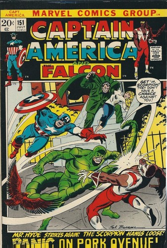 captain america & the falcon #151 (1972) sal buscema marvel