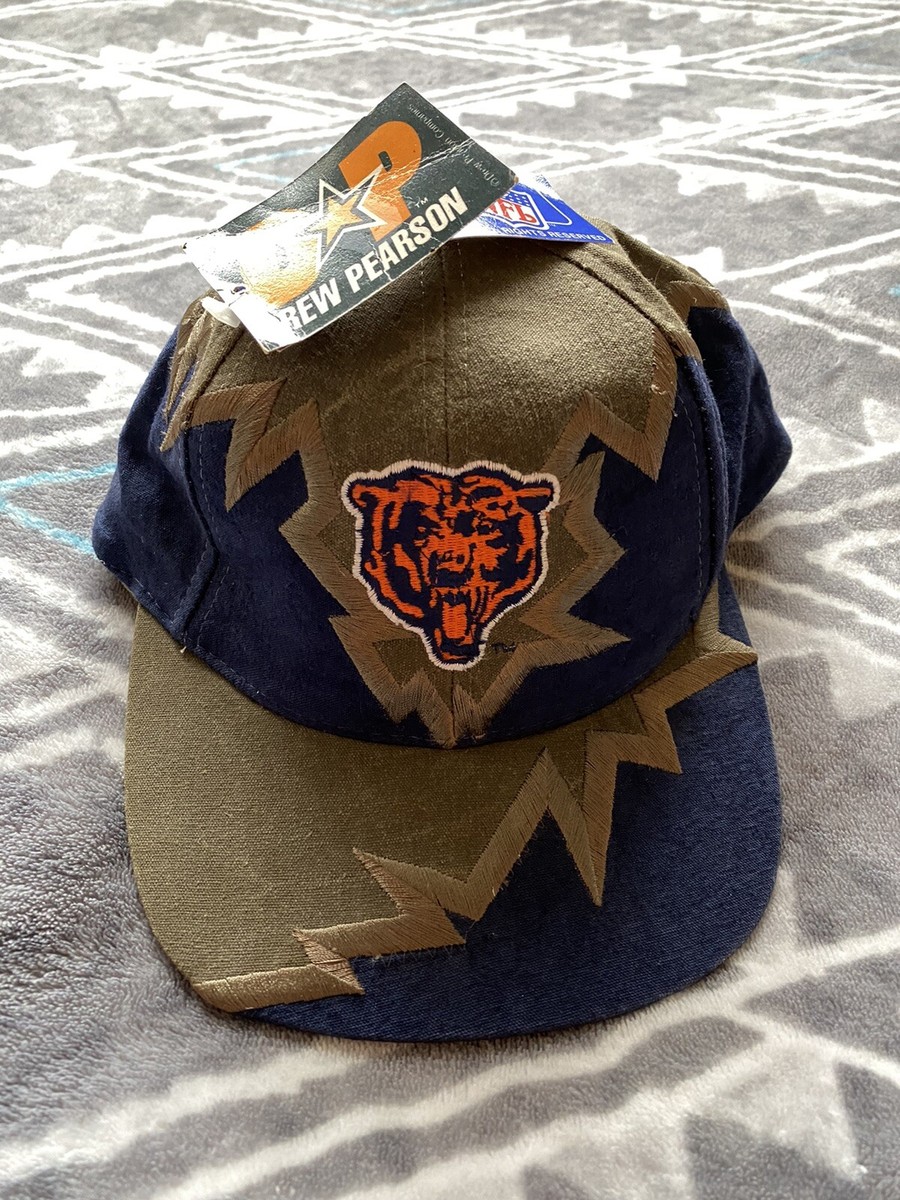 NWT Chicago Bears Drew Pearson Shockwave Vtg 90s Strapback Hat | eBay