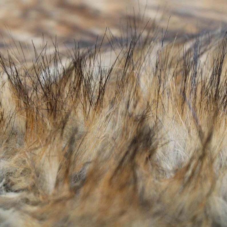 Cobertor de fotografia ninho recém-nascido pele de lobo marrom foto adereço FRETE GRÁTIS!!! - Imagem 3 de 4