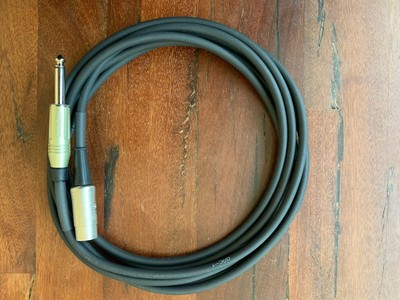 Set of Two Alchemy Audio 10ft Patch Cable Cords 3 Pin DIN Male to 1/4'' TS Mono
