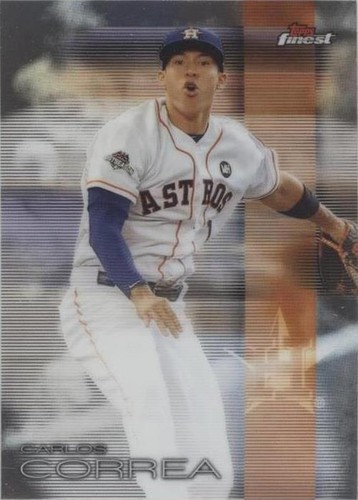 2018-19 Topps Finest ANGEL CORREA GOLD Refractor AUTO Autograph