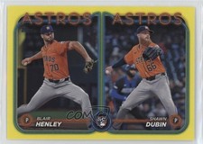 2024 Topps Update Rookie Combo Yellow Blair Henley Shawn Dubin #US252 0b7v