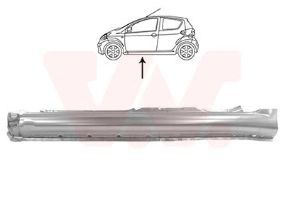 VAN WEZEL Einstiegblech Schweller links passend für Toyota Aygo WNB1 KGB1 - Bild 1 von 1