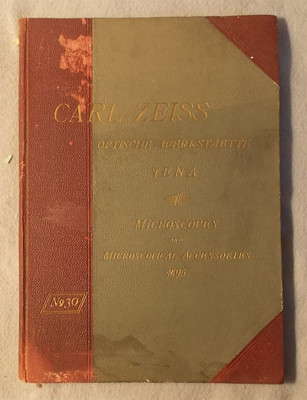 Antique 1895 MICROSCOPES & ACCESSORIES CATALOG Carl Zeiss OPTICAL INSTRUMENTS